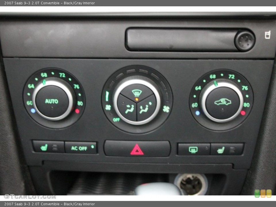 Black/Gray Interior Controls for the 2007 Saab 9-3 2.0T Convertible #75637806