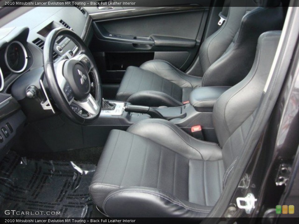 Black Full Leather 2010 Mitsubishi Lancer Evolution Interiors