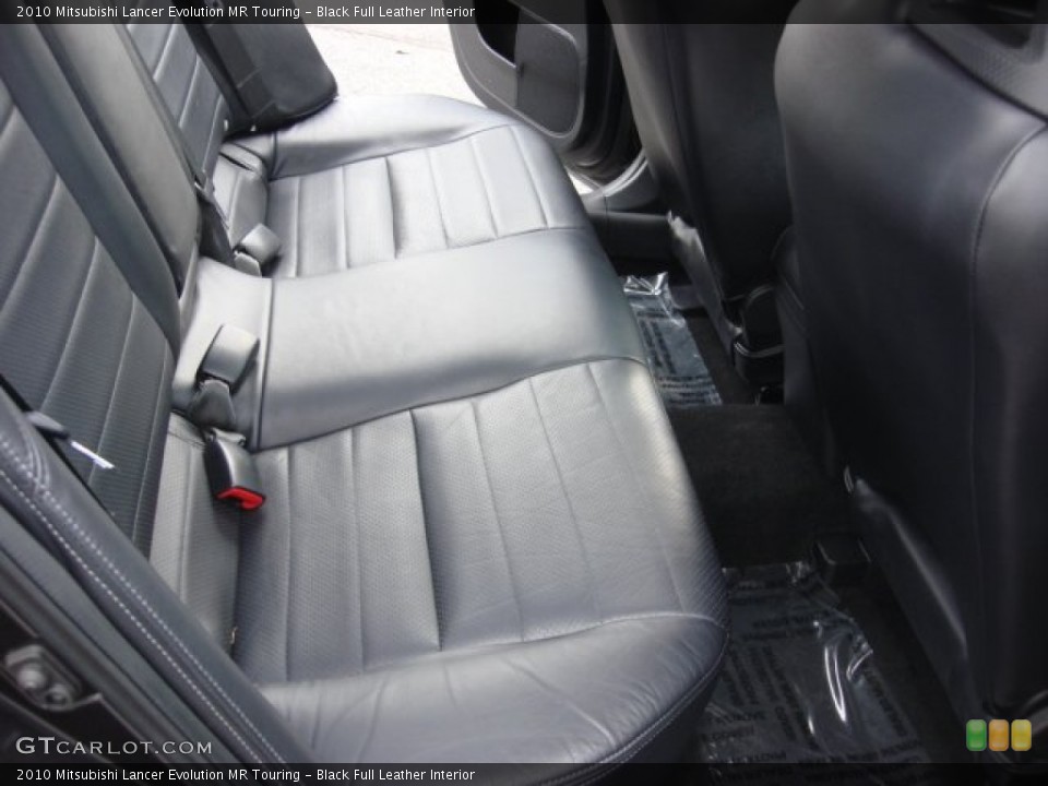 Black Full Leather Interior Rear Seat for the 2010 Mitsubishi Lancer Evolution MR Touring #75638763