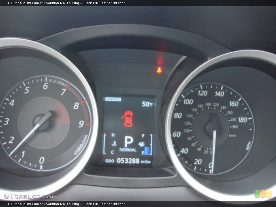 Black Full Leather Interior Gauges for the 2010 Mitsubishi Lancer Evolution MR Touring #75638973