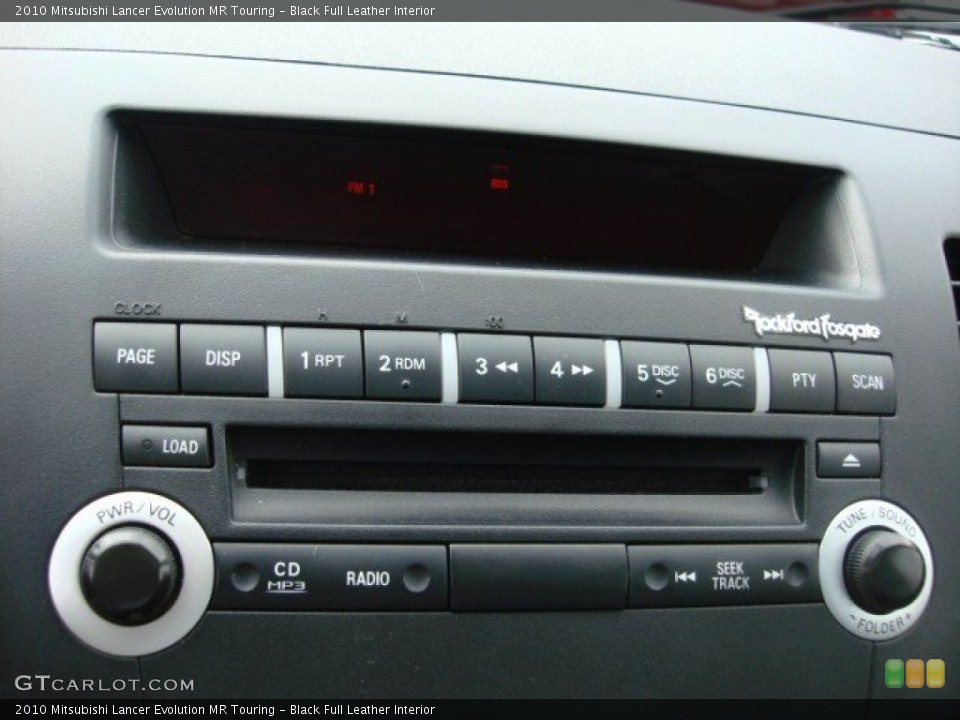 Black Full Leather Interior Audio System for the 2010 Mitsubishi Lancer Evolution MR Touring #75638985