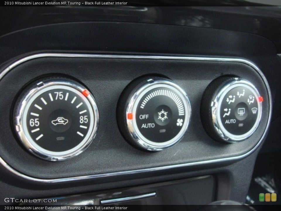 Black Full Leather Interior Controls for the 2010 Mitsubishi Lancer Evolution MR Touring #75639023