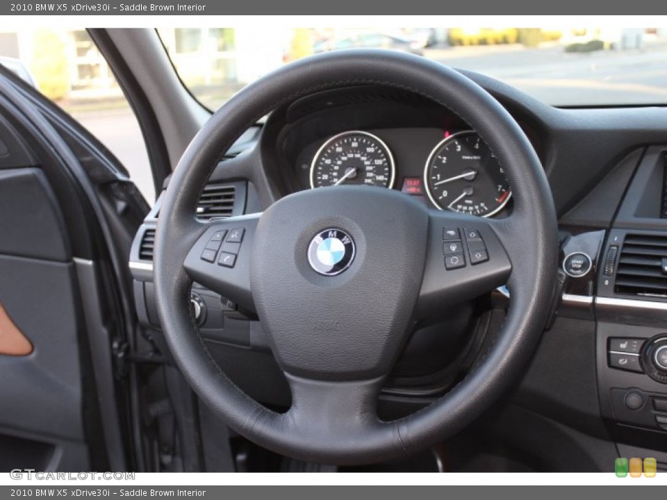 Saddle Brown Interior Steering Wheel for the 2010 BMW X5 xDrive30i #75639474