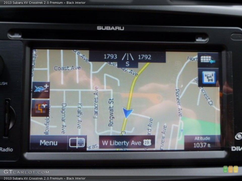 Black Interior Navigation for the 2013 Subaru XV Crosstrek 2.0 Premium #75639769