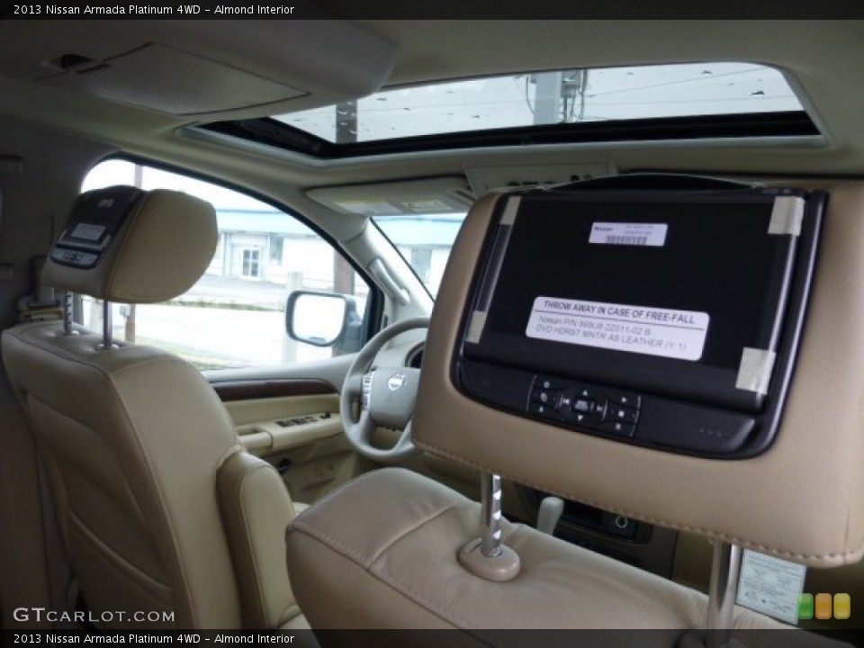 Almond Interior Entertainment System for the 2013 Nissan Armada Platinum 4WD #75640578