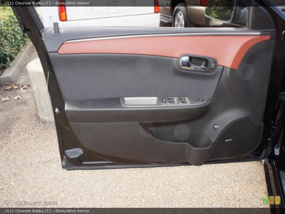 Ebony/Brick Interior Door Panel for the 2012 Chevrolet Malibu LTZ #75640689