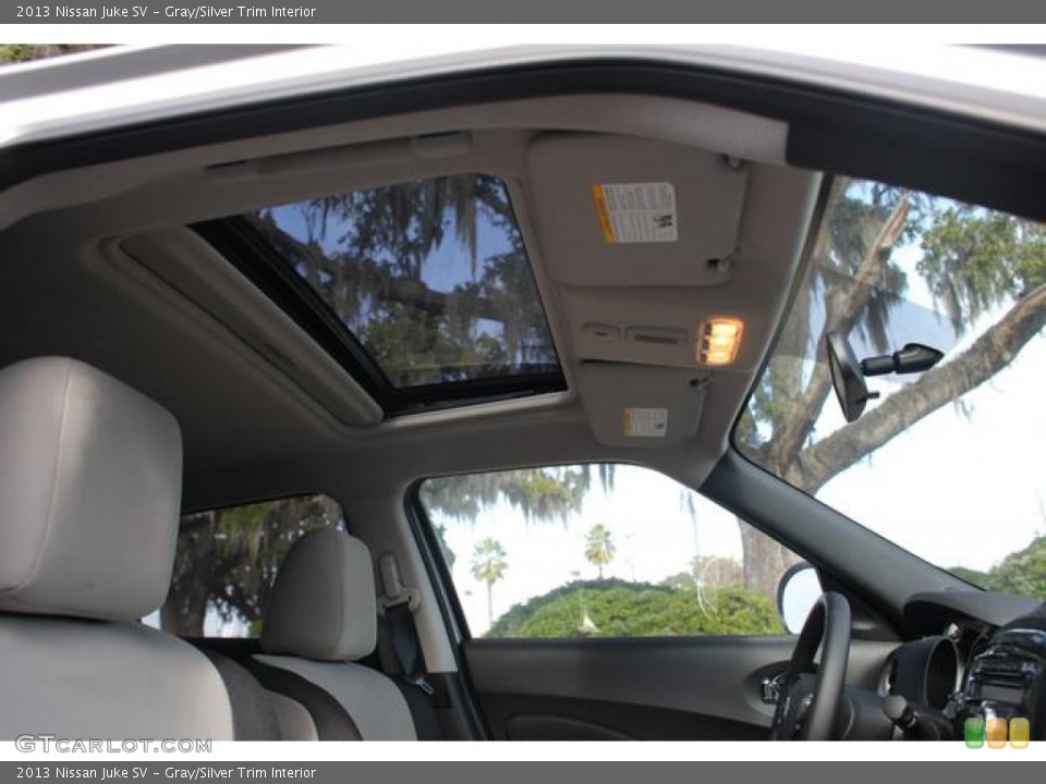 Gray/Silver Trim Interior Sunroof for the 2013 Nissan Juke SV #75641767