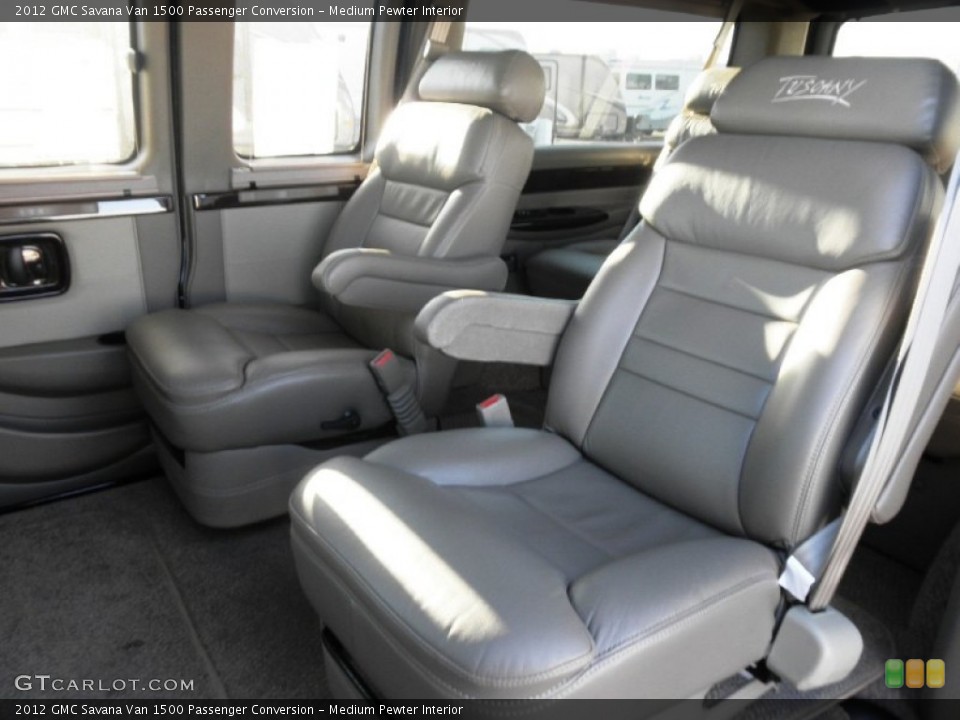 Medium Pewter Interior Rear Seat for the 2012 GMC Savana Van 1500 Passenger Conversion #75642291