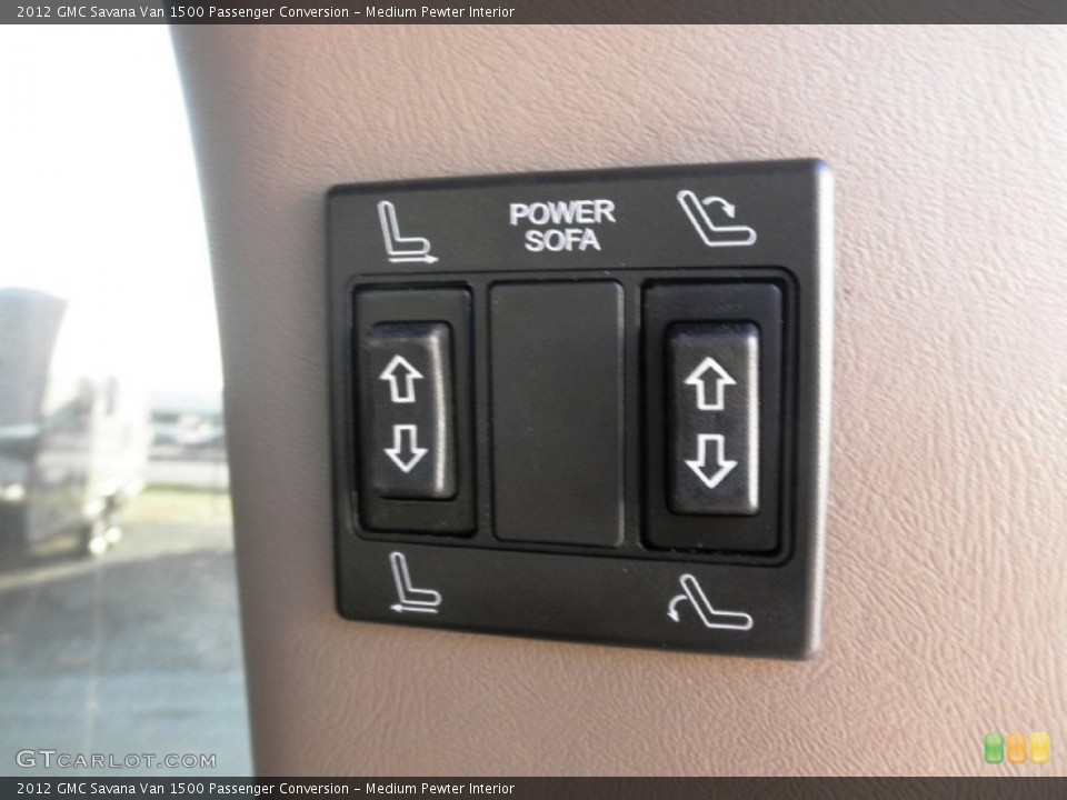 Medium Pewter Interior Controls for the 2012 GMC Savana Van 1500 Passenger Conversion #75642487