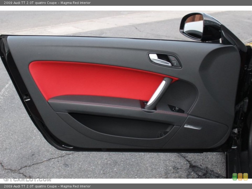 Magma Red Interior Door Panel for the 2009 Audi TT 2.0T quattro Coupe #75642967