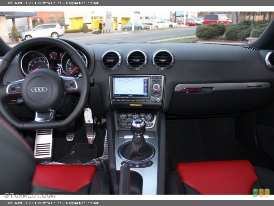 Magma Red Interior Dashboard for the 2009 Audi TT 2.0T quattro Coupe #75643022