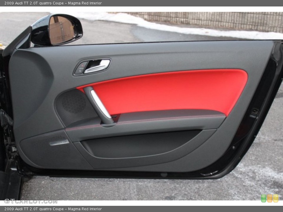 Magma Red Interior Door Panel for the 2009 Audi TT 2.0T quattro Coupe #75643140