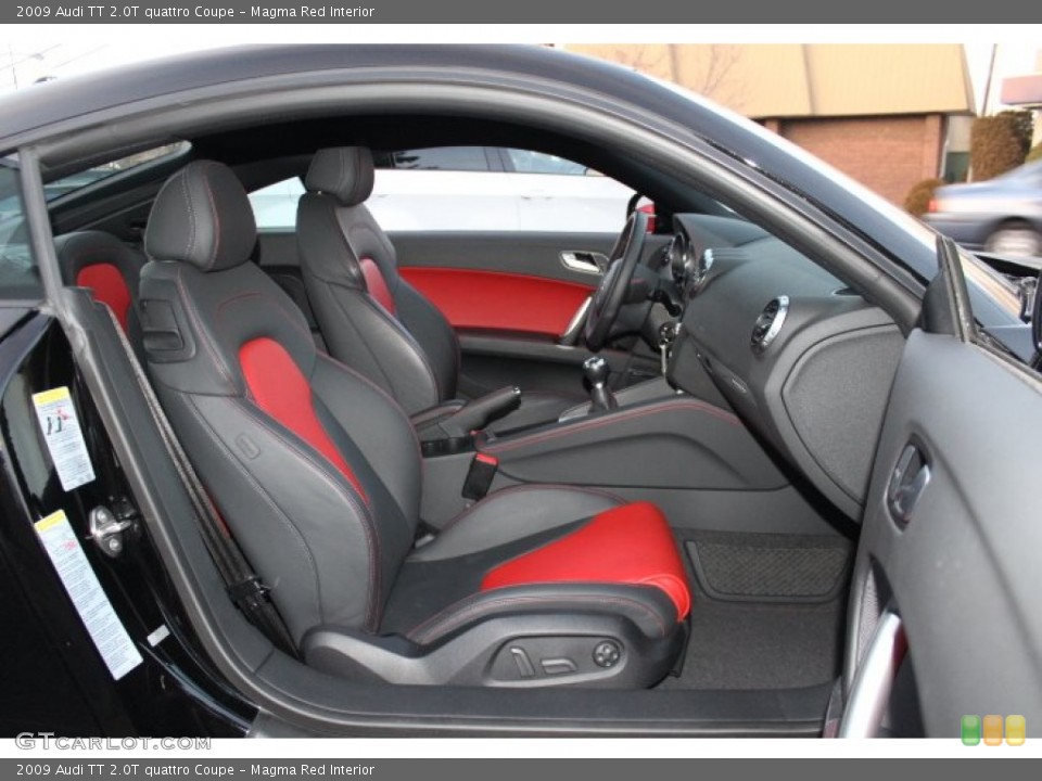 Magma Red Interior Front Seat for the 2009 Audi TT 2.0T quattro Coupe #75643183