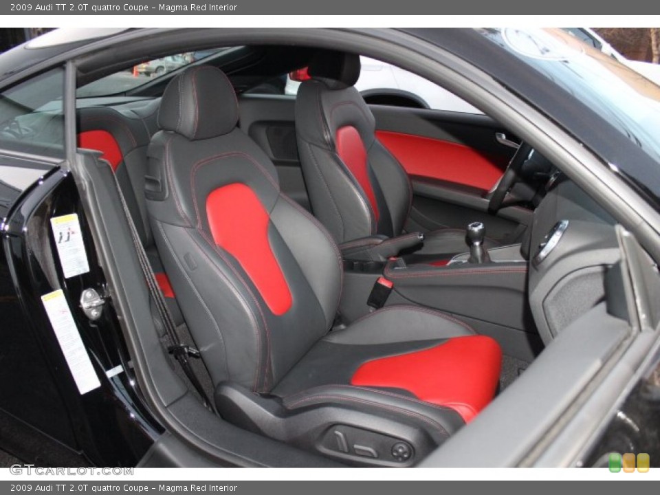 Magma Red Interior Front Seat for the 2009 Audi TT 2.0T quattro Coupe #75643197