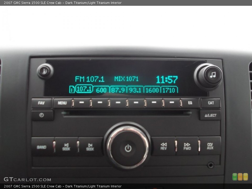 Dark Titanium/Light Titanium Interior Audio System for the 2007 GMC Sierra 1500 SLE Crew Cab #75644757