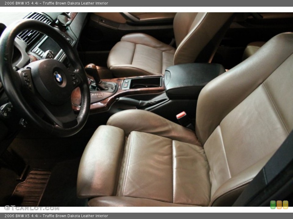 Truffle Brown Dakota Leather Interior Front Seat for the 2006 BMW X5 4.4i #75644835
