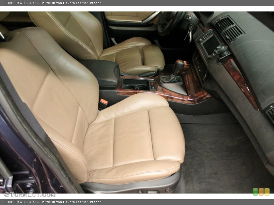 Truffle Brown Dakota Leather Interior Front Seat for the 2006 BMW X5 4.4i #75644855