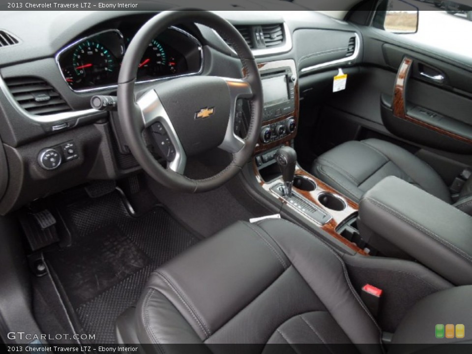Ebony 2013 Chevrolet Traverse Interiors