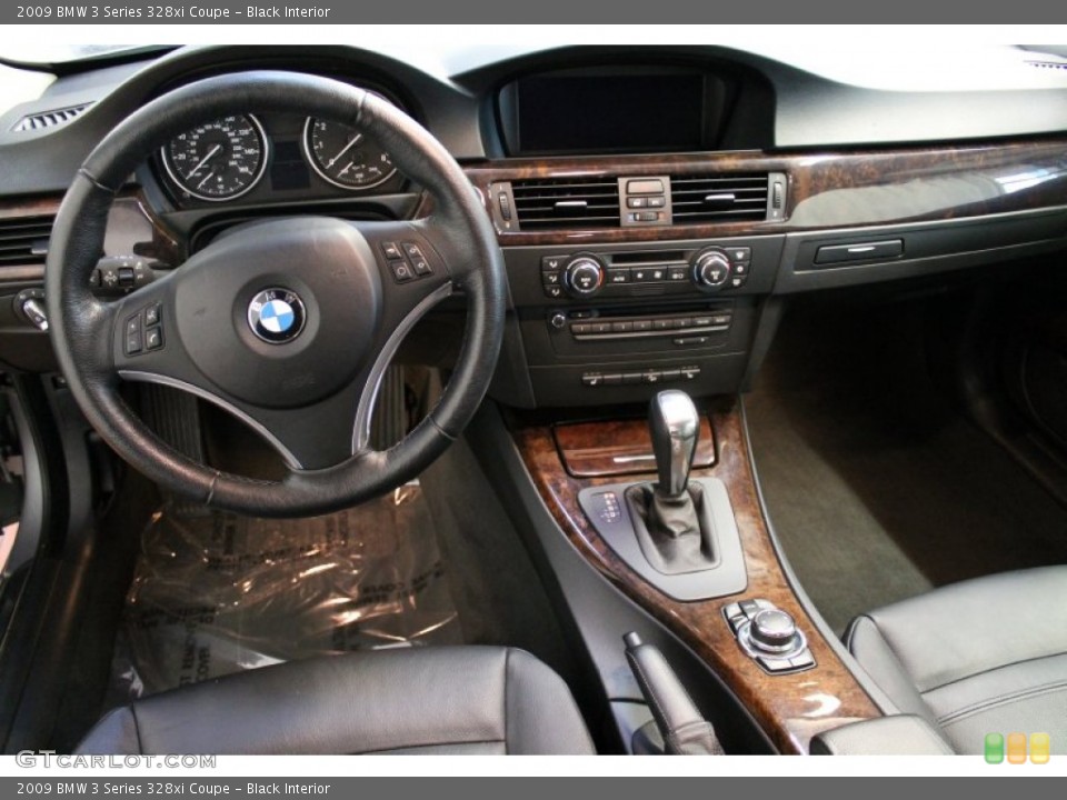 Black Interior Dashboard for the 2009 BMW 3 Series 328xi Coupe #75645297