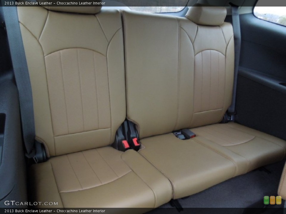 Choccachino Leather Interior Rear Seat for the 2013 Buick Enclave Leather #75645918