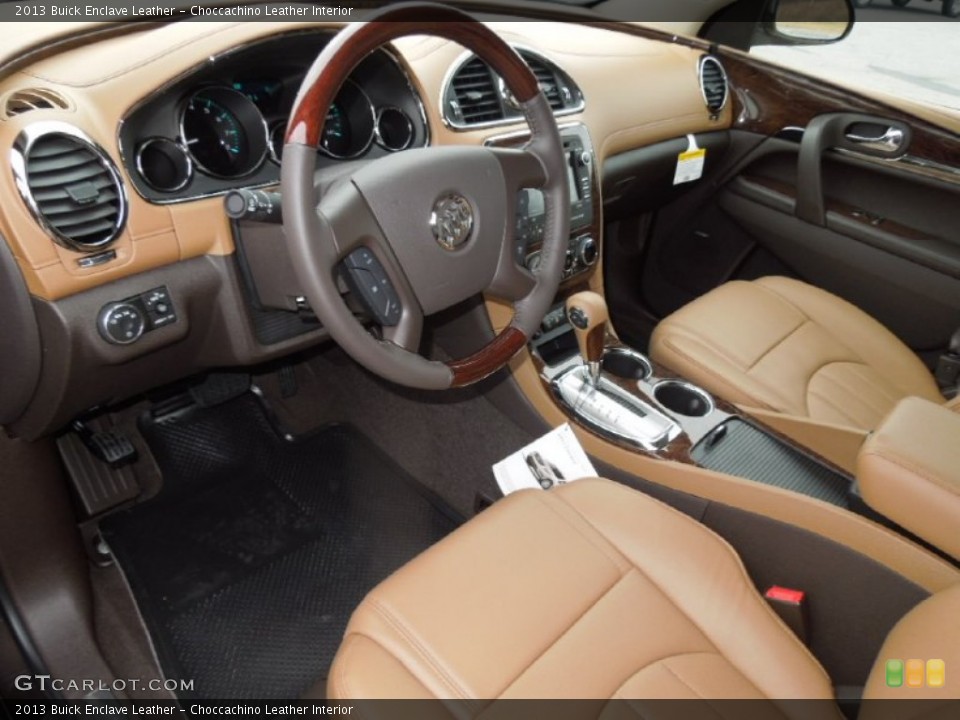 Choccachino Leather Interior Prime Interior for the 2013 Buick Enclave Leather #75645999