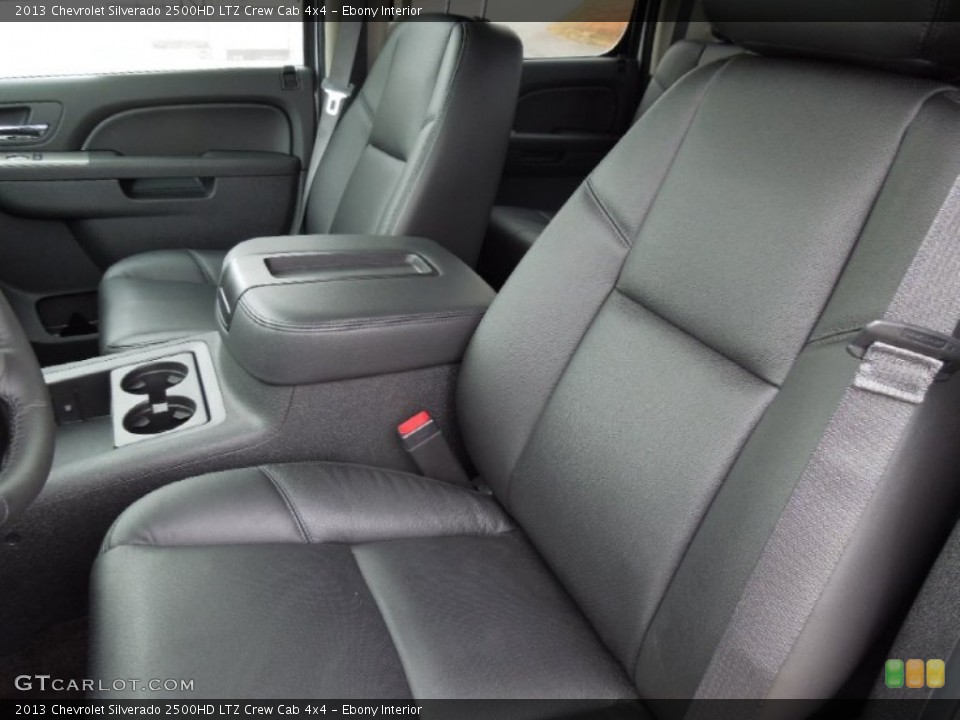 Ebony Interior Front Seat for the 2013 Chevrolet Silverado 2500HD LTZ Crew Cab 4x4 #75646911
