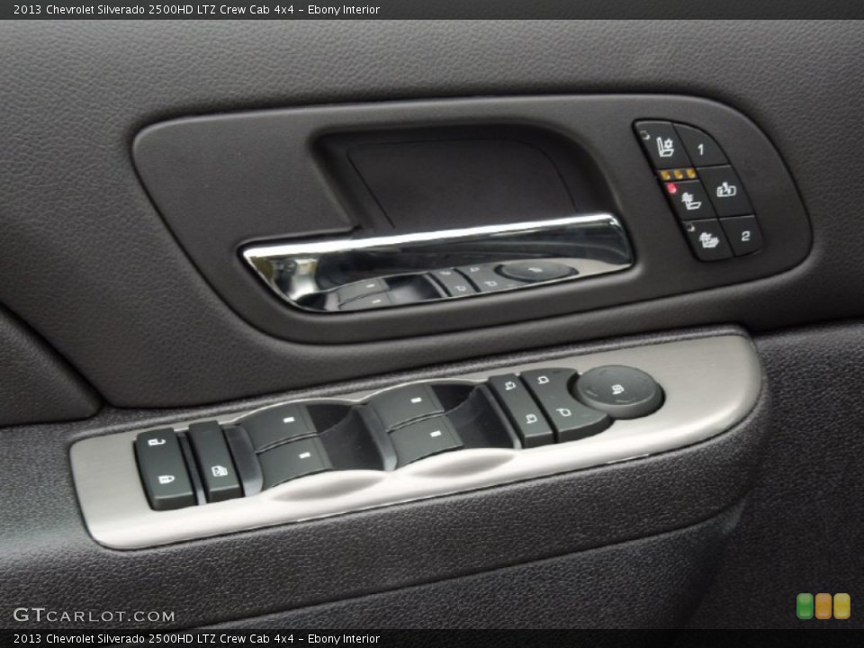Ebony Interior Controls for the 2013 Chevrolet Silverado 2500HD LTZ Crew Cab 4x4 #75646944