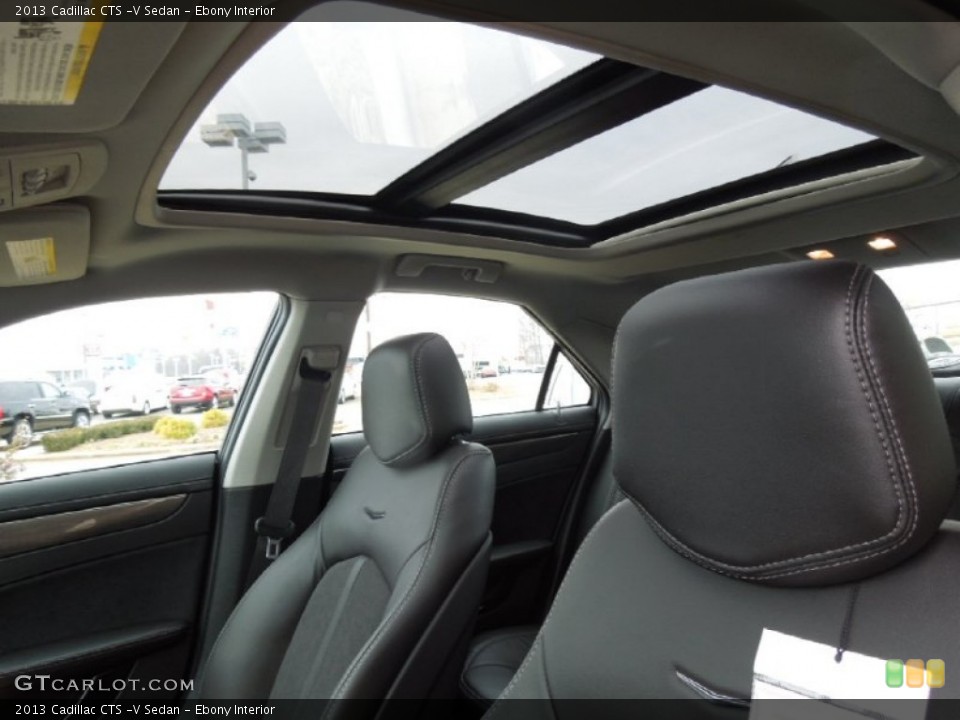Ebony Interior Sunroof for the 2013 Cadillac CTS -V Sedan #75647427