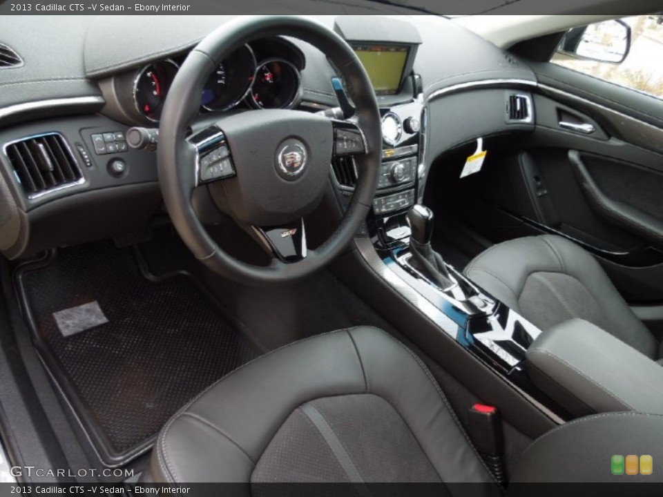 Ebony Interior Prime Interior for the 2013 Cadillac CTS -V Sedan #75647550