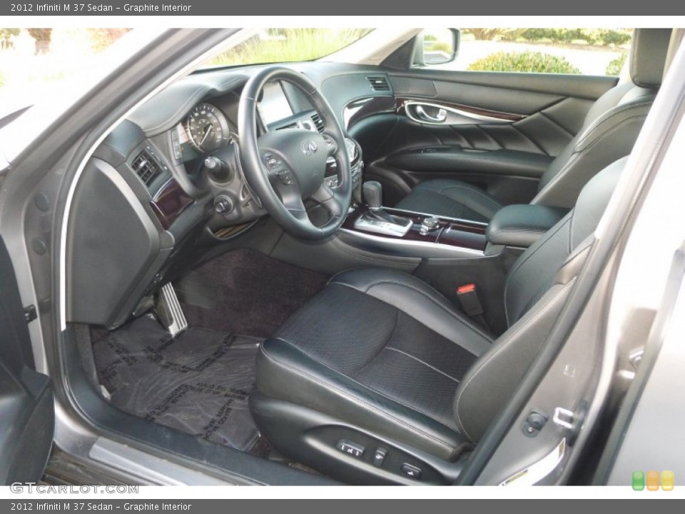 Graphite Interior Prime Interior for the 2012 Infiniti M 37 Sedan #75648889