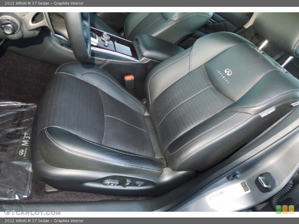 Graphite Interior Front Seat for the 2012 Infiniti M 37 Sedan #75648978