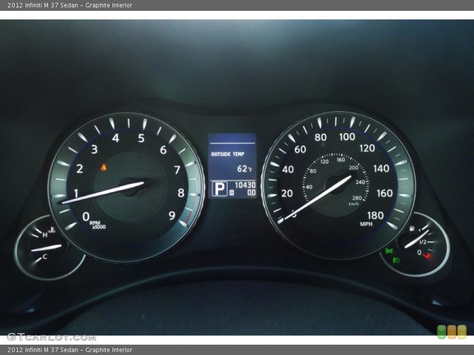 Graphite Interior Gauges for the 2012 Infiniti M 37 Sedan #75649029