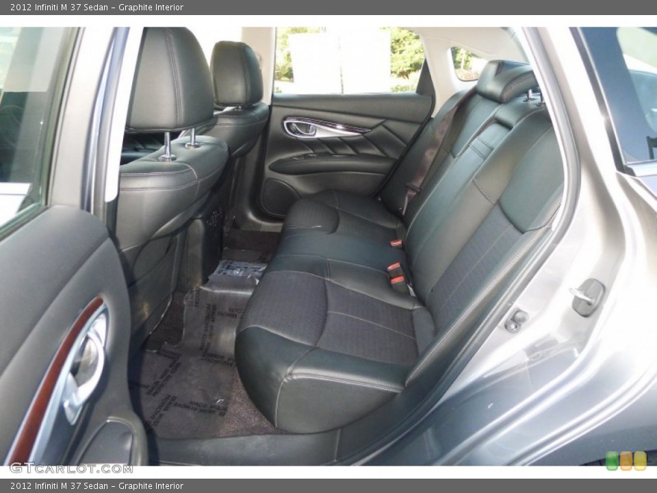Graphite Interior Rear Seat for the 2012 Infiniti M 37 Sedan #75649119