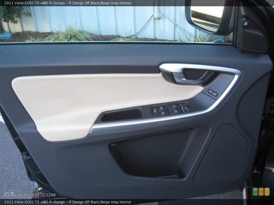 R Design Off Black/Beige Inlay Interior Door Panel for the 2011 Volvo XC60 T6 AWD R-Design #75649409