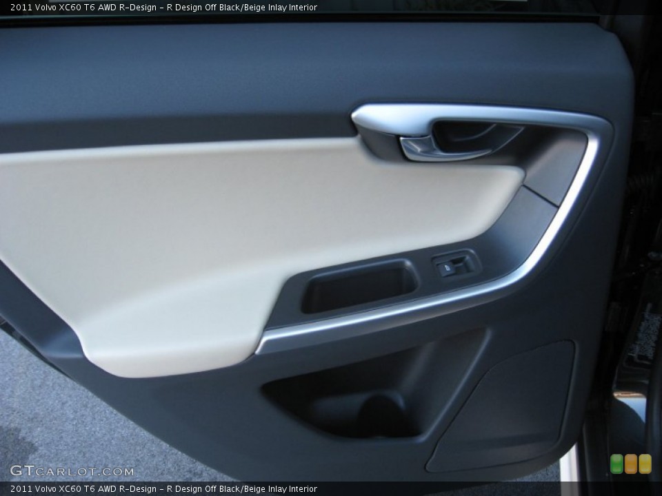R Design Off Black/Beige Inlay Interior Door Panel for the 2011 Volvo XC60 T6 AWD R-Design #75649457