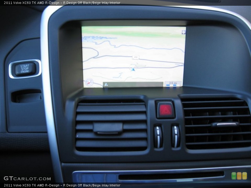 R Design Off Black/Beige Inlay Interior Navigation for the 2011 Volvo XC60 T6 AWD R-Design #75649560