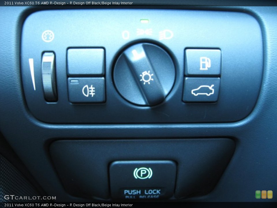 R Design Off Black/Beige Inlay Interior Controls for the 2011 Volvo XC60 T6 AWD R-Design #75649615