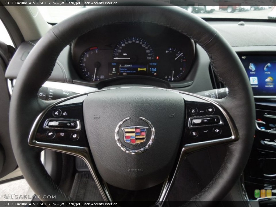 Jet Black/Jet Black Accents Interior Steering Wheel for the 2013 Cadillac ATS 3.6L Luxury #75651087