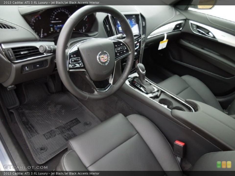 Jet Black/Jet Black Accents Interior Prime Interior for the 2013 Cadillac ATS 3.6L Luxury #75651215