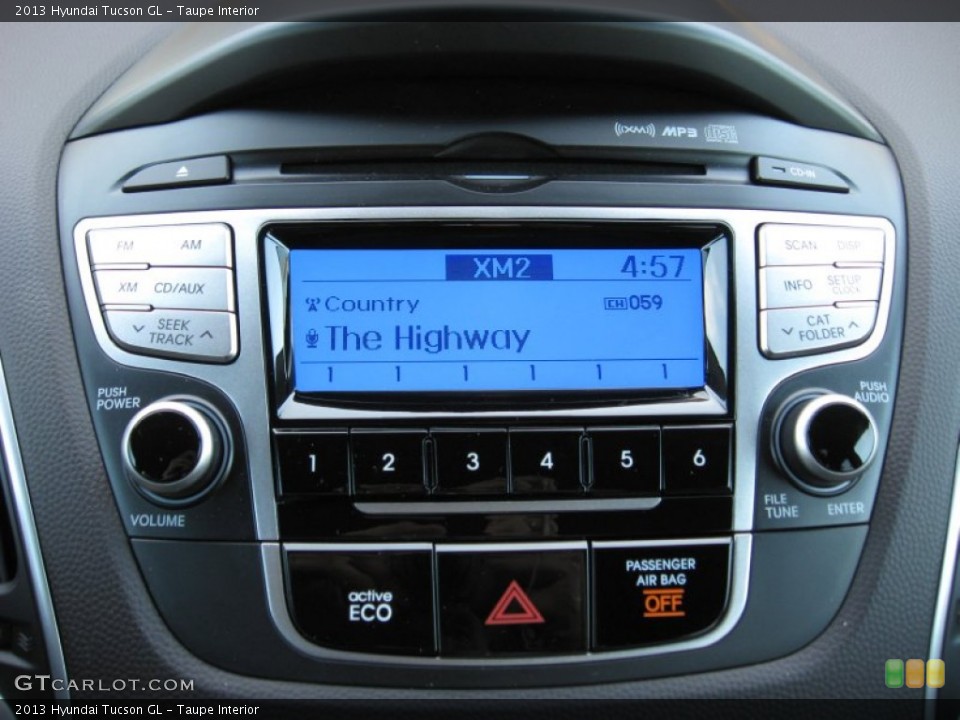 Taupe Interior Audio System for the 2013 Hyundai Tucson GL #75651468