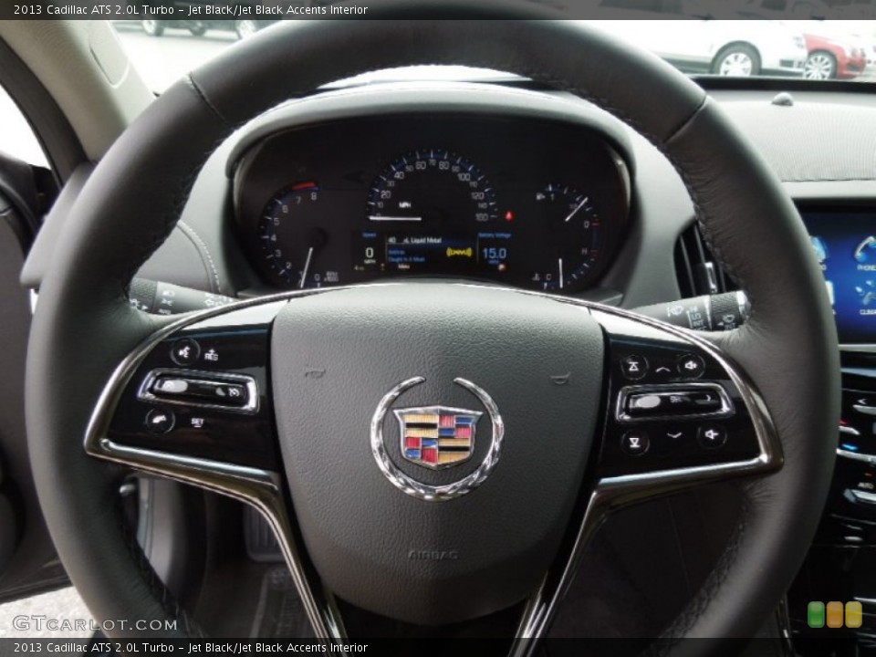 Jet Black/Jet Black Accents Interior Steering Wheel for the 2013 Cadillac ATS 2.0L Turbo #75651900