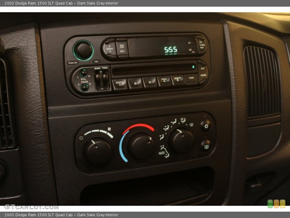 Dark Slate Gray Interior Controls for the 2003 Dodge Ram 1500 SLT Quad Cab #75653409