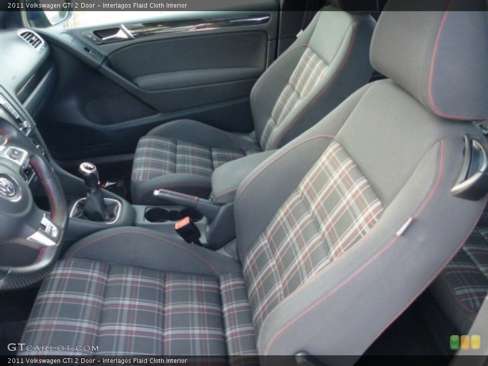 Interlagos Plaid Cloth Interior Front Seat for the 2011 Volkswagen GTI 2 Door #75653580