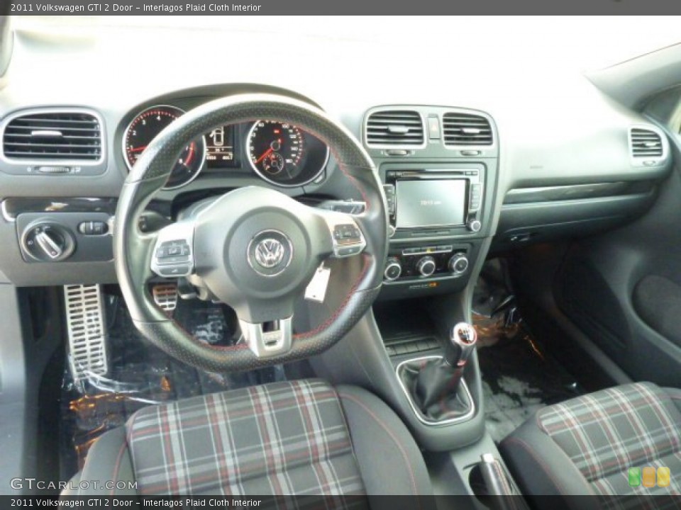 Interlagos Plaid Cloth Interior Dashboard for the 2011 Volkswagen GTI 2 Door #75653619