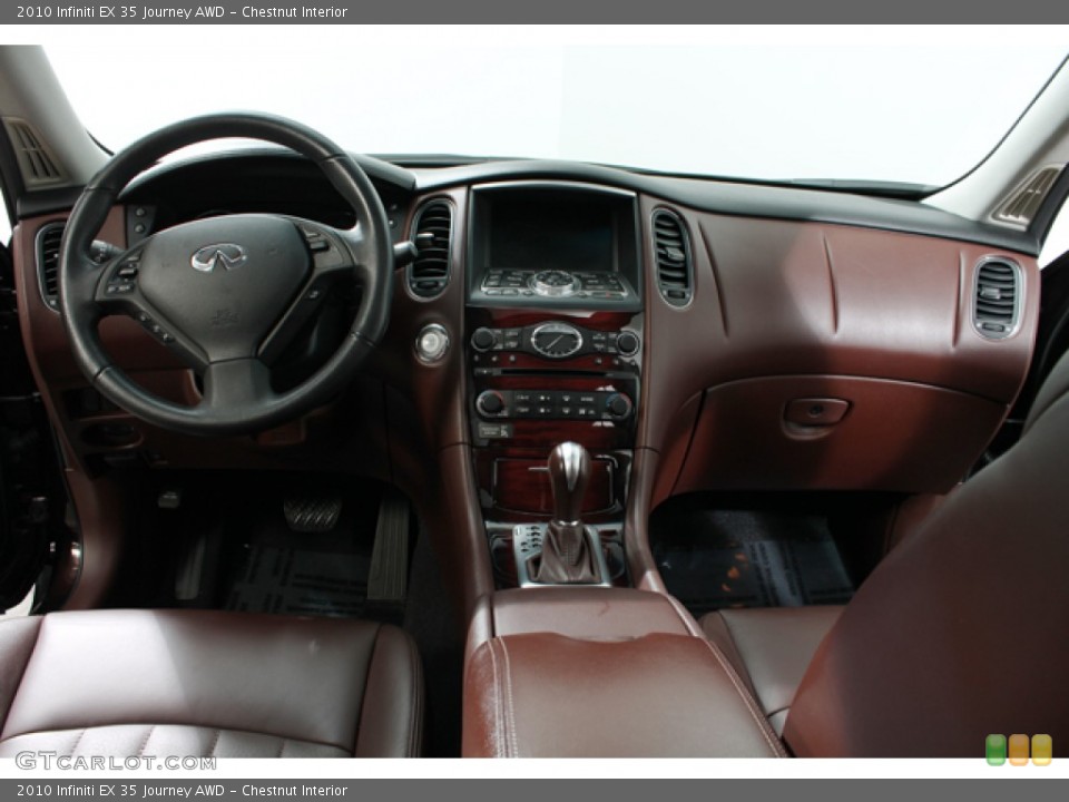 Chestnut Interior Dashboard for the 2010 Infiniti EX 35 Journey AWD #75654089