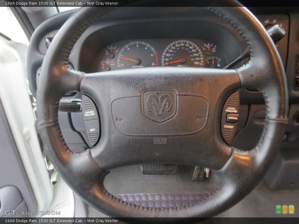 Mist Gray Interior Steering Wheel for the 1999 Dodge Ram 1500 SLT Extended Cab #75654309