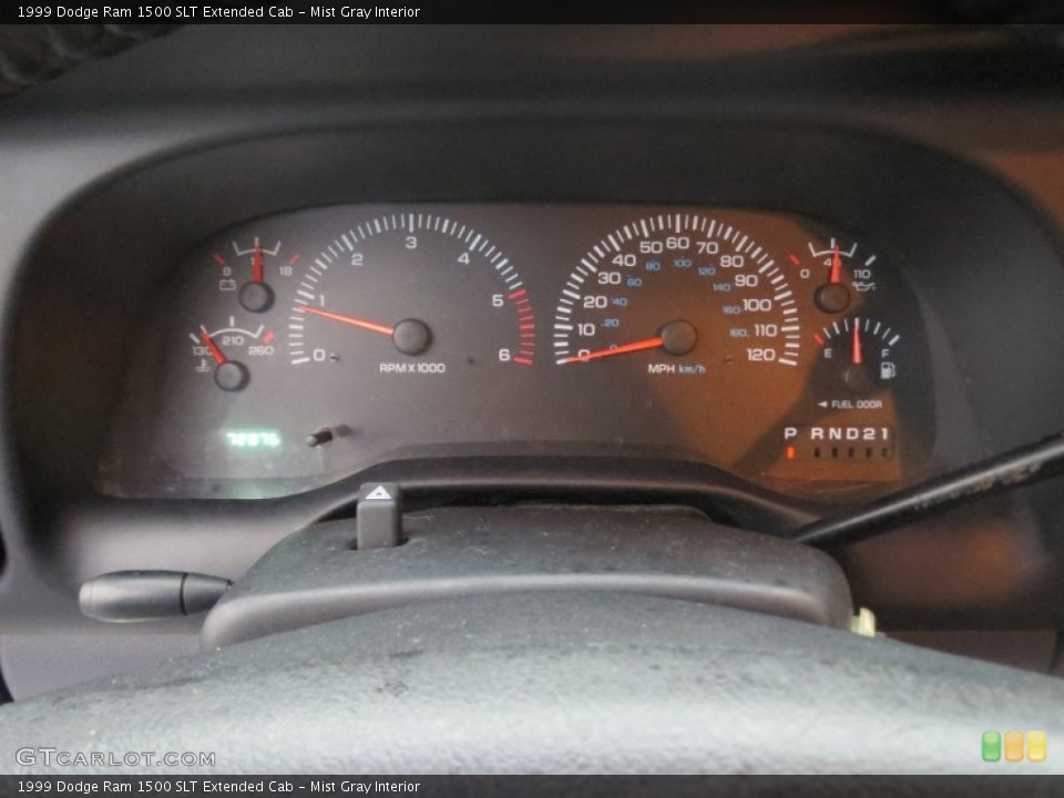 Mist Gray Interior Gauges for the 1999 Dodge Ram 1500 SLT Extended Cab #75654324