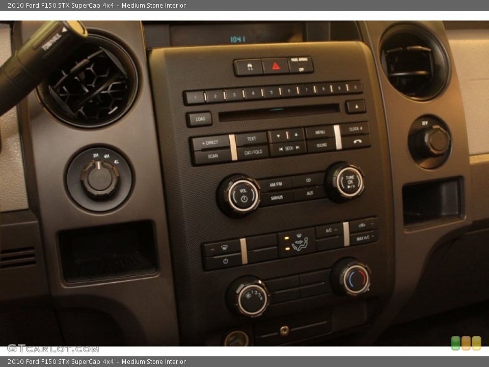 Medium Stone Interior Controls for the 2010 Ford F150 STX SuperCab 4x4 #75654816
