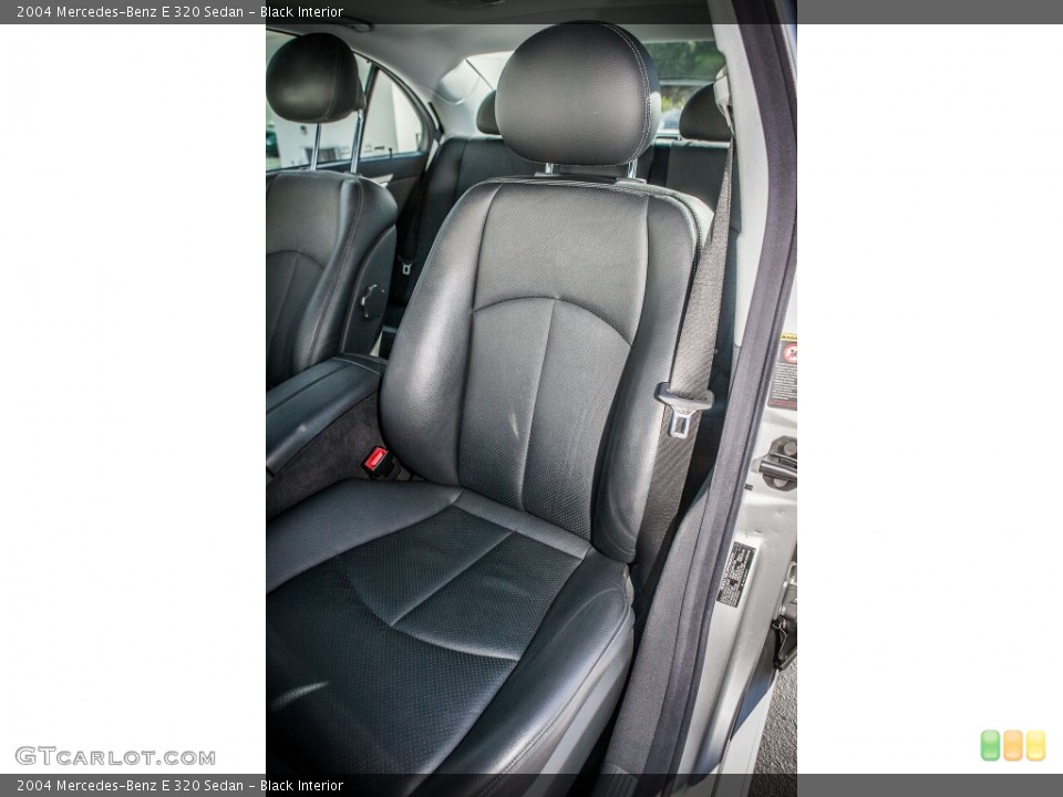 Black Interior Front Seat for the 2004 Mercedes-Benz E 320 Sedan #75655305