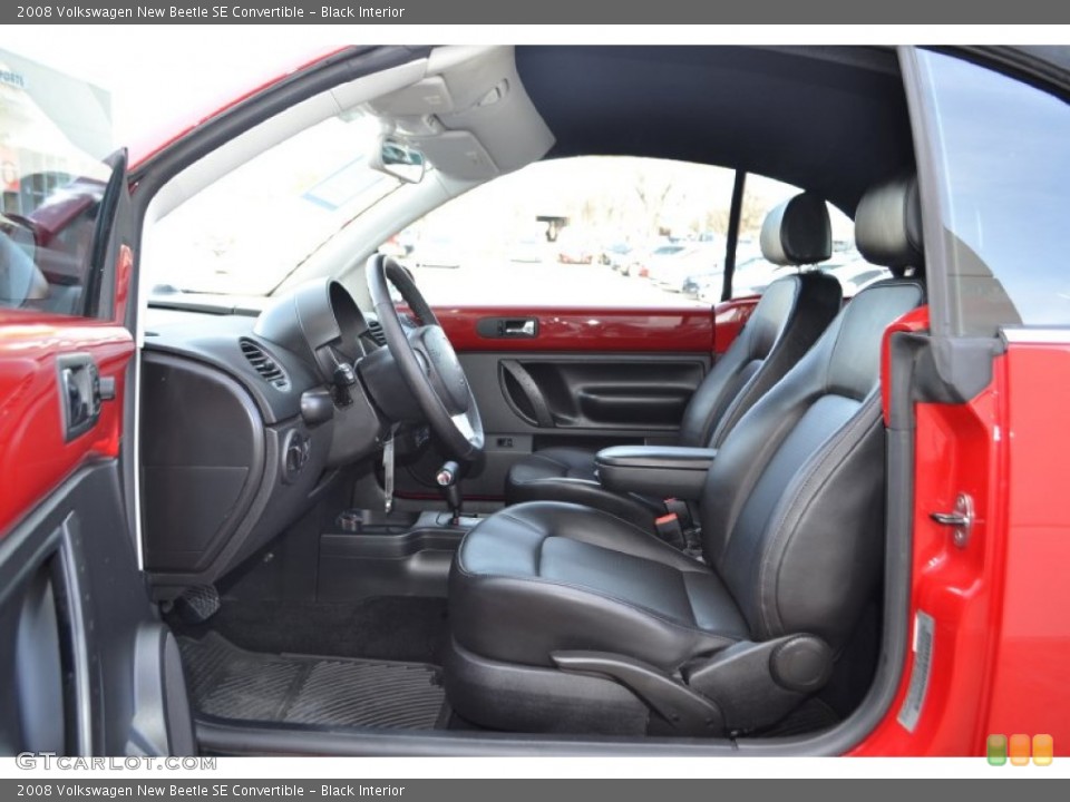 Black Interior Photo for the 2008 Volkswagen New Beetle SE Convertible #75657075